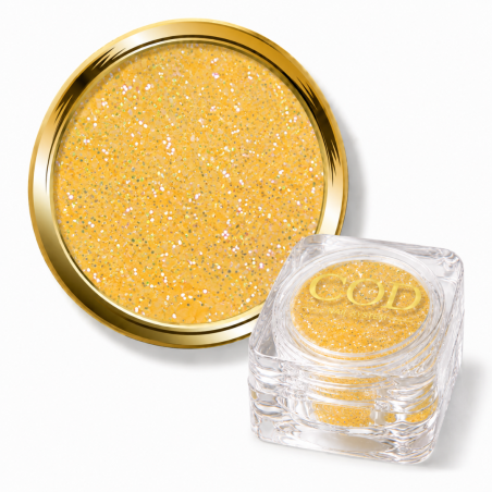paillette libre pastel jaune orange
