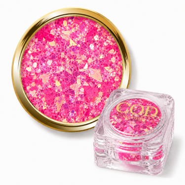 paillette flakes rose néon