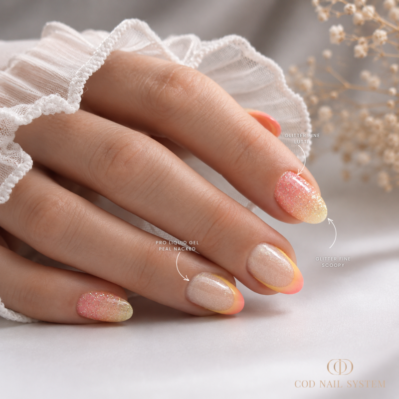 pose ongle inscrutation de paillette et french