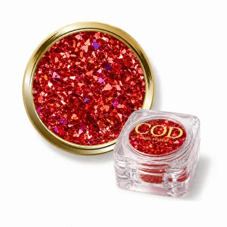 paillette flakes rouge