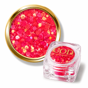 paillettes mix néon corail