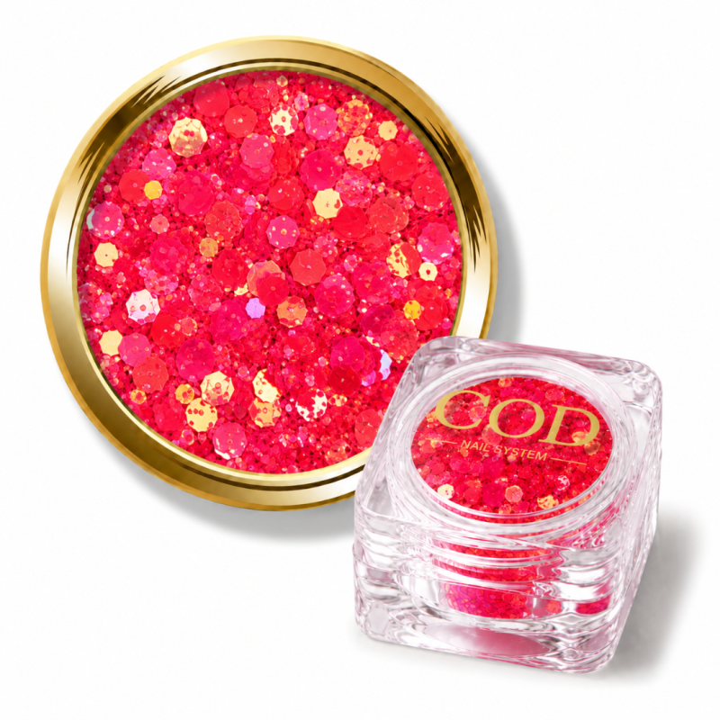 paillettes mix néon corail