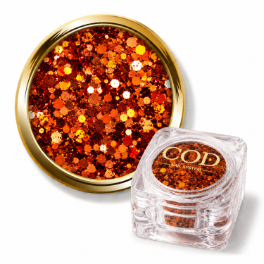 paillettes mix orange brique