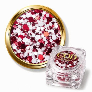 paillette mix rouge et blanc pour noël
