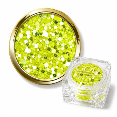 paillette libre jaune citron