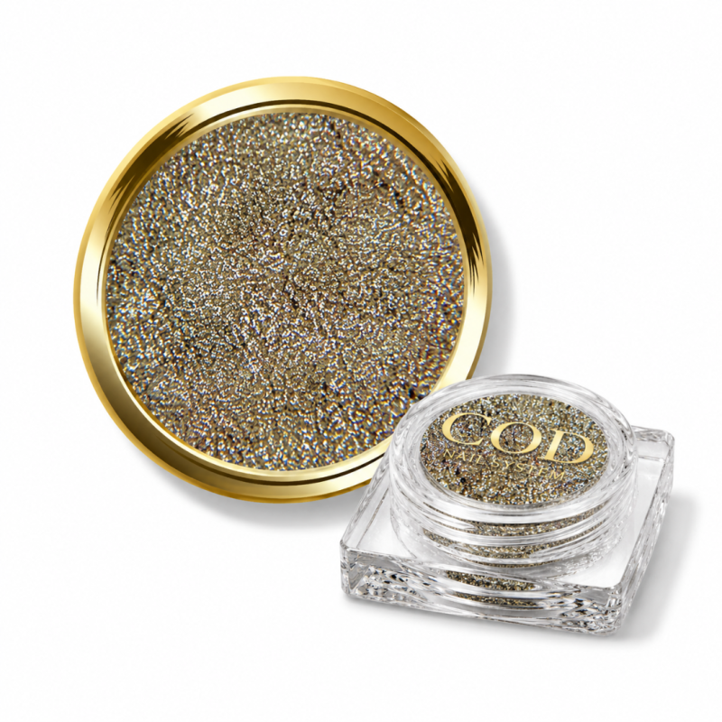 pigment chrome miroir doré clair