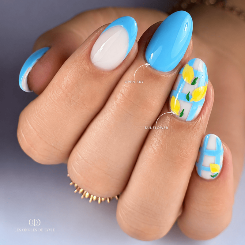 nail art citron