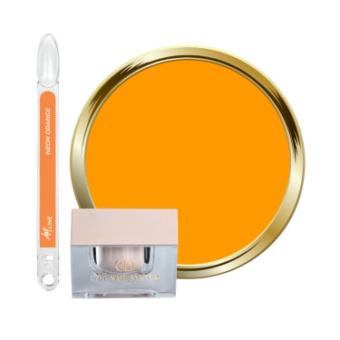 Pot, tips et pastille Art Line néon orange