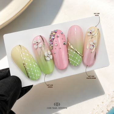 dégradé de couleur nail art