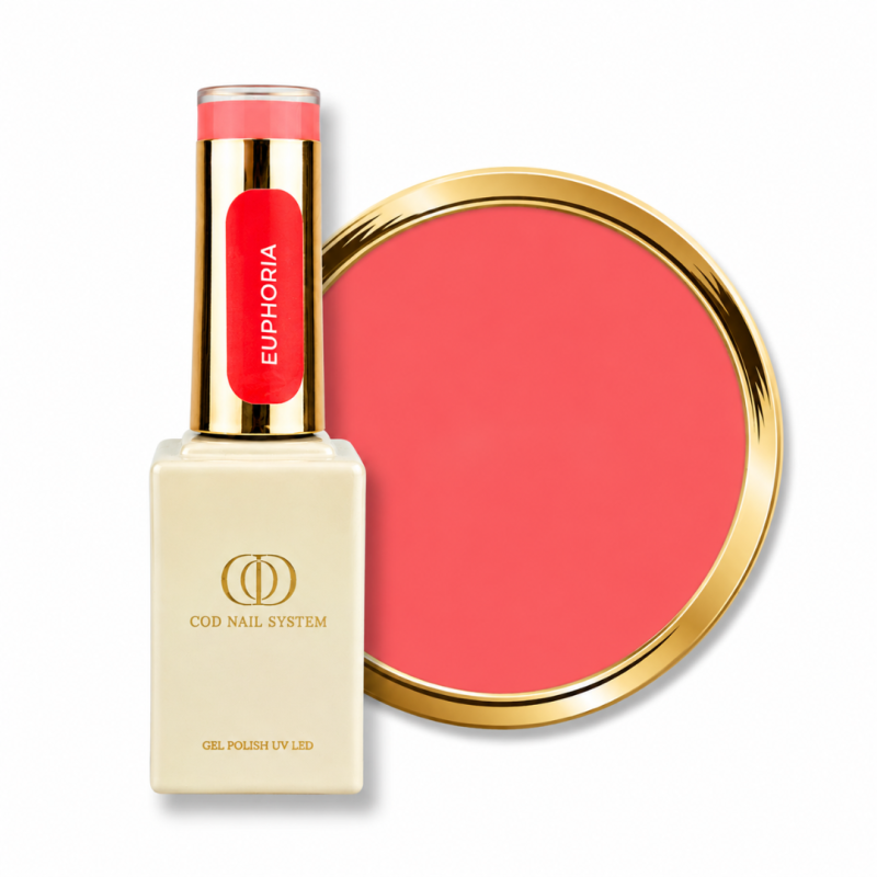 vernis semi permanent néon rose orangé