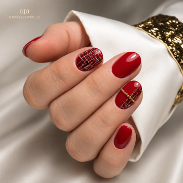ongle nail art écossais
