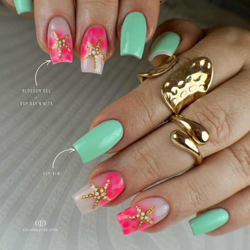 Pose carrée avec le VSP Kiwi vert pastel
