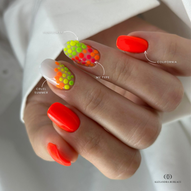 idée ongles été à pois