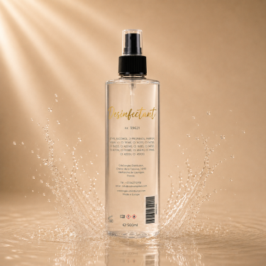 désinfectant en spray pour les mains, pieds et outillages ongles