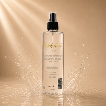 désinfectant en spray pour les mains, pieds et outillages ongles