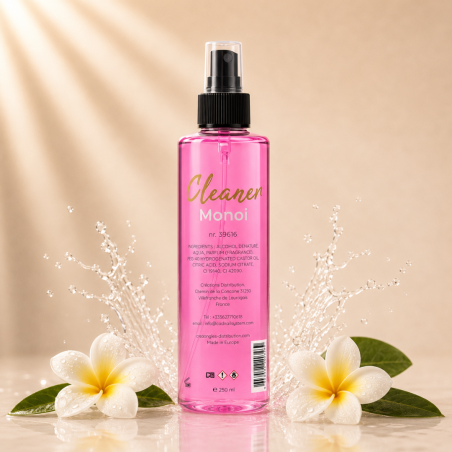 cleaner odeur monoi pour dégraisser les ongles en gel