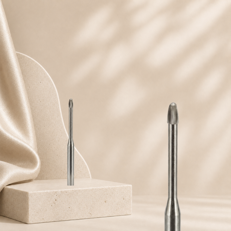 Pivoting knife for cuticles...