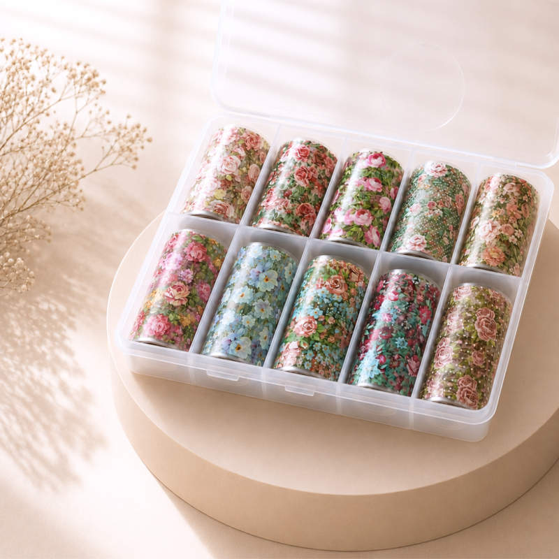 Foil fleur pour le nail art