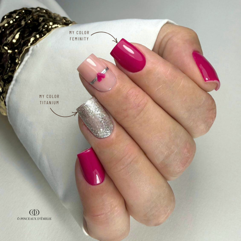 Pose faite avec le Feminity - Vernis Semi-Permanent - COD