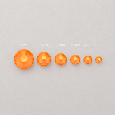 Strass Néon Orange