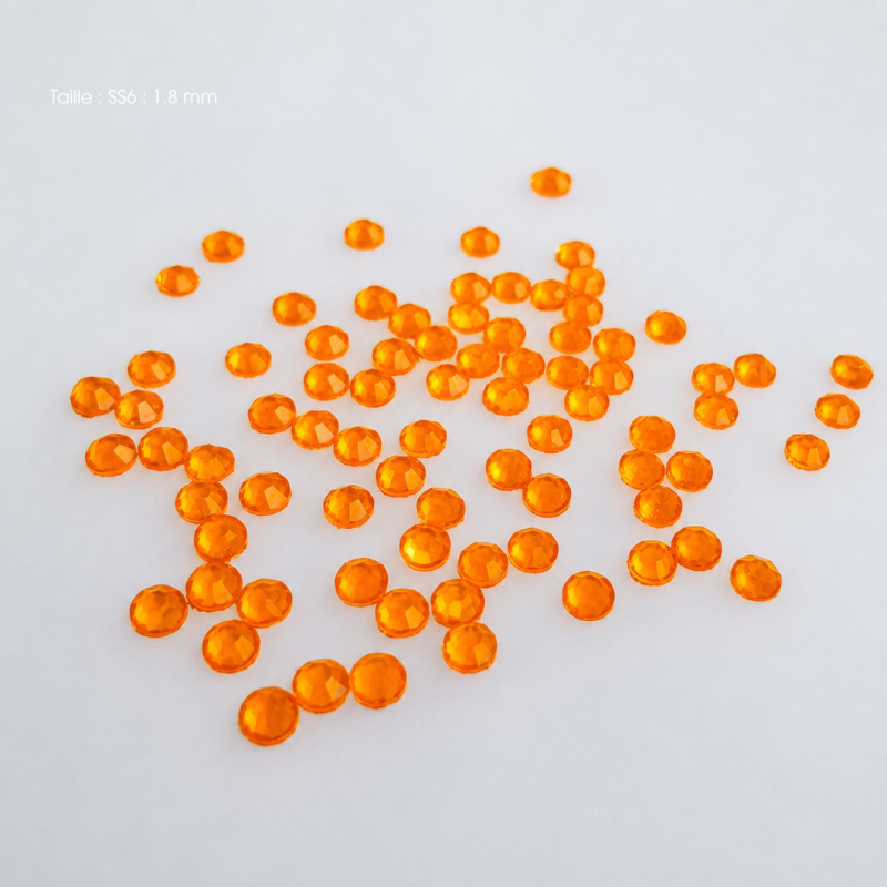 Strass Néon Orange ss6