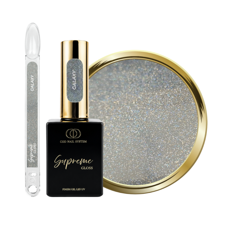Finition Supreme Gloss Galaxy avec son flacon, sa pastille et son tips