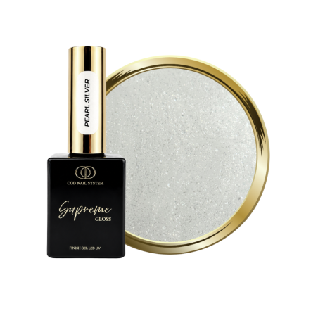 Supreme Gloss Pearl Silver avec son flacon et sa pastille