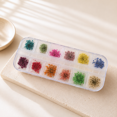 fleurs séchés pour le nail art