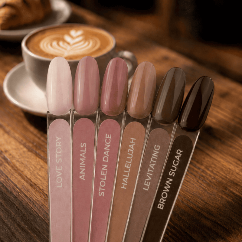 collection vernis semi permanent marron