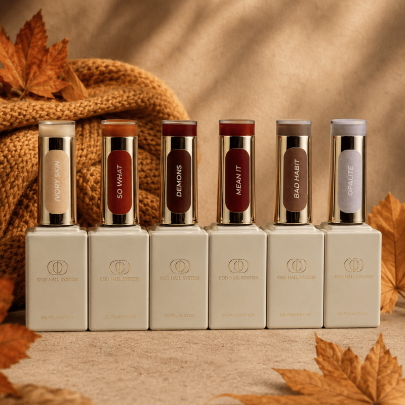 Flacons des vernis semi permanent de la Box Cosy Moments