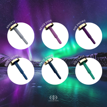 Zoom sur les pinceaux des vernis semi permanent de la Box Aurora Borealis