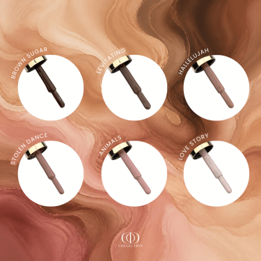 Zoom sur les pinceaux des vernis semi permanent de la Box Coffee Shop