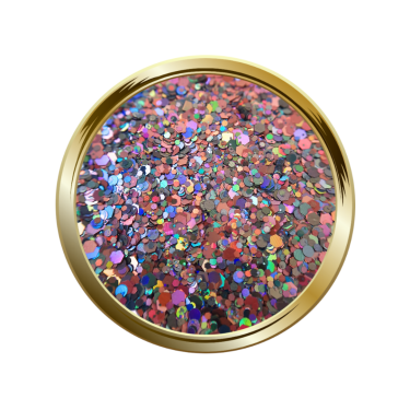 Paillettes libre pour le nail art taille mix gris et vieux rose