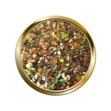 paillettes libres pour le nail art taille mix doré holographique