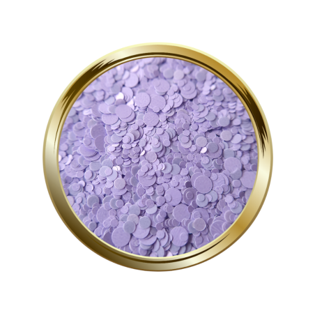 Paillettes libres pour le nail art forme mix arrondi violet pastel