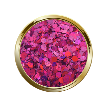 Paillettes libres pour le nail art forme mix rose holographique