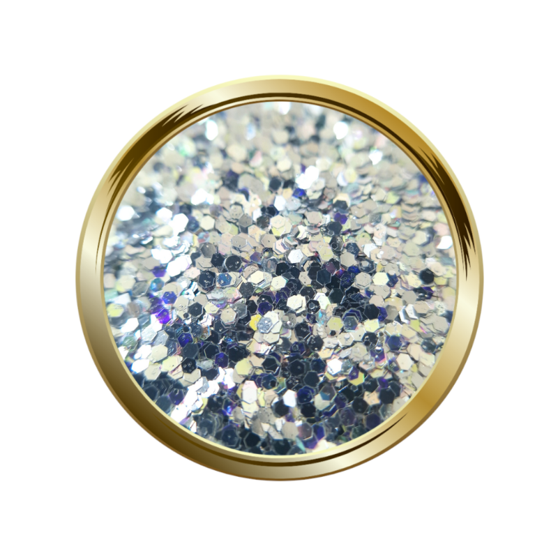 paillettes libres pour le nail art forme mix argenté doré