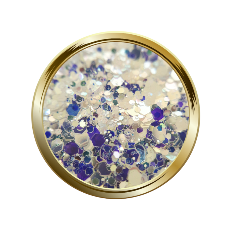 paillettes libres pour le nail art forme mix blanc mermaid