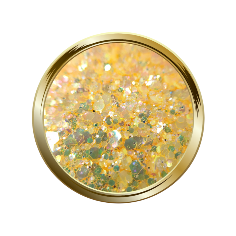 Paillettes libres pour le nail art forme mix orange néon mermaid