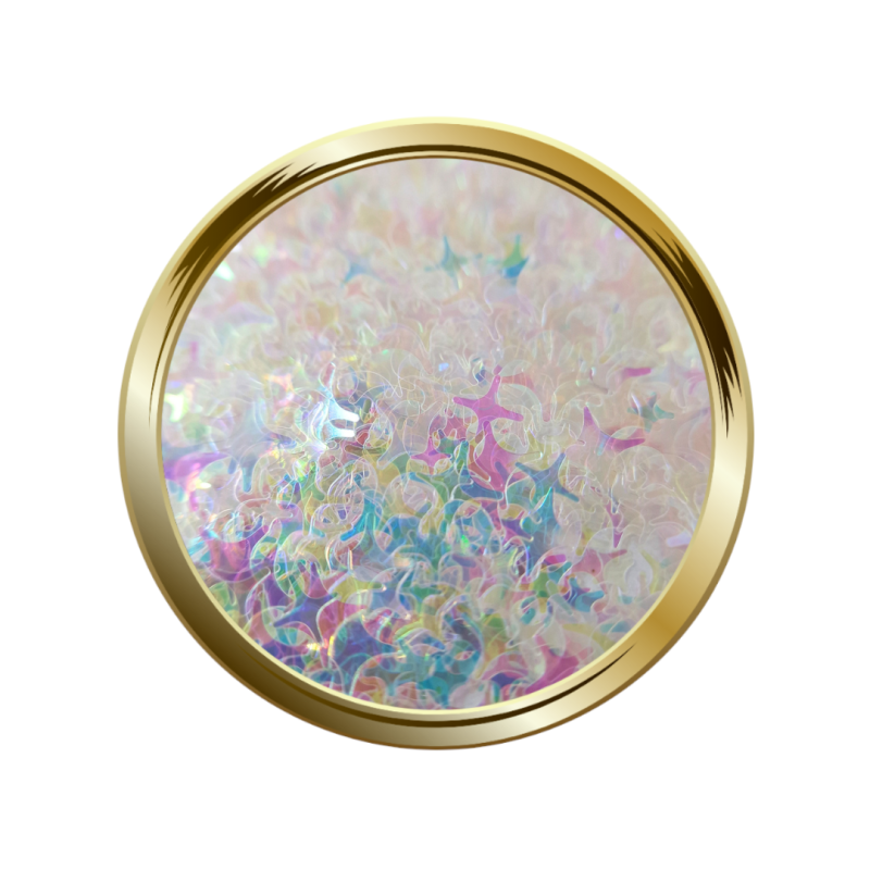 Paillettes libres pour le nail art forme Etoile holographique