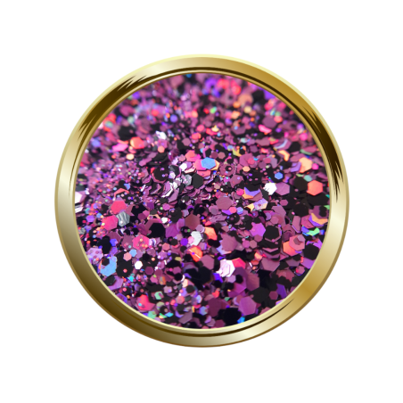 Paillettes libres pour le nail art forme mix rose et noir