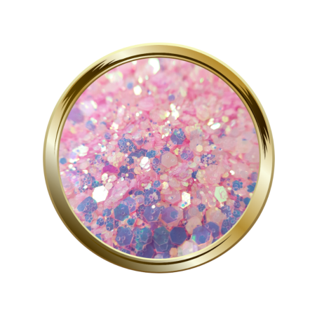 Paillettes libres pour le nail art forme mix rose pastel mermaid