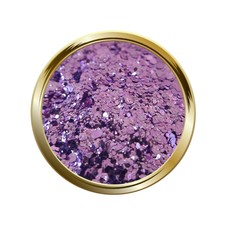Paillettes libres pour le nail art forme mix parme