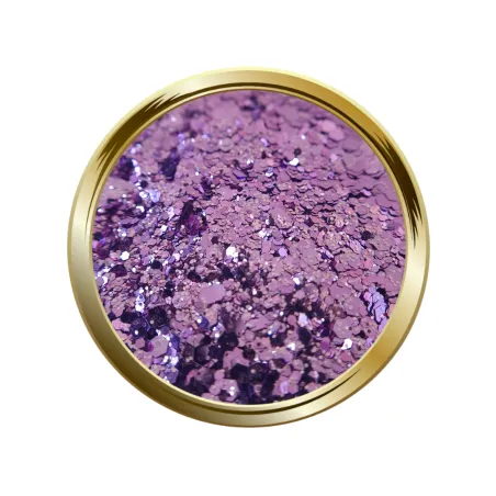 Paillettes libres pour le nail art forme mix parme