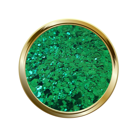 Paillettes libres pour le nail art forme mix vert sapin