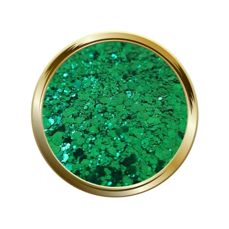 Paillettes libres pour le nail art forme mix vert sapin