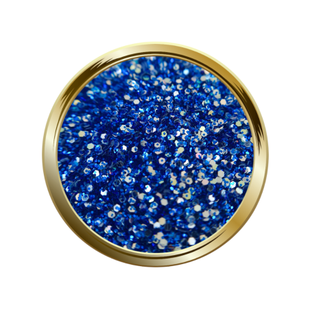 Paillettes libre pour le nail art forme mix bleu roi