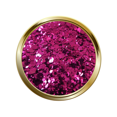 Paillettes libres pour le nail art forme mix rose