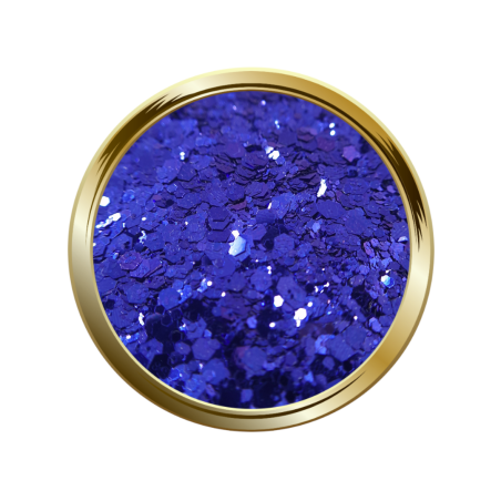 Paillettes libres pour le nail art forme mix bleu violet électrique
