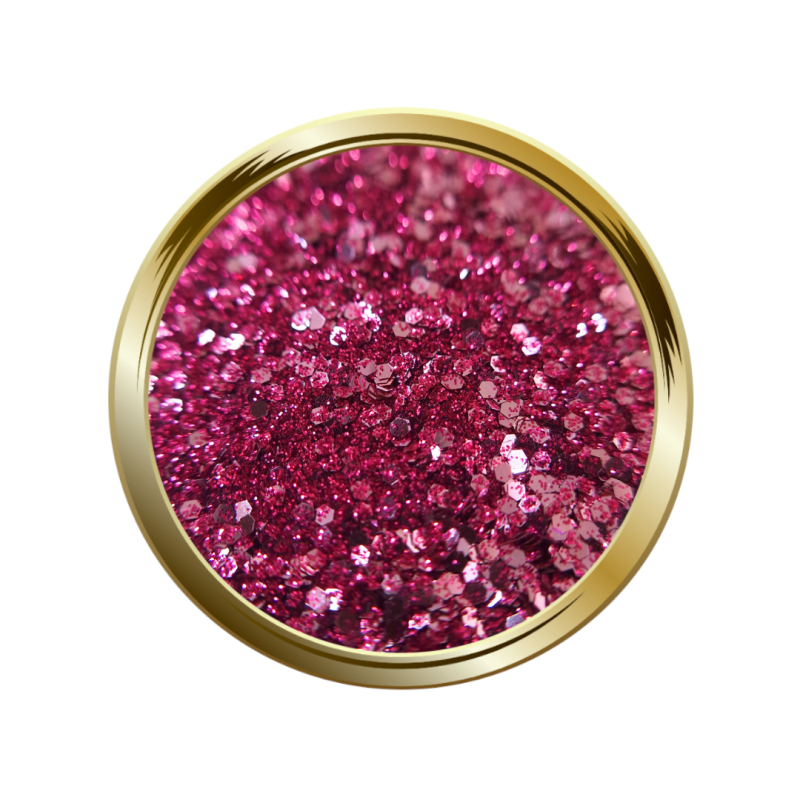 Paillettes libre pour le nail art forme mix rose